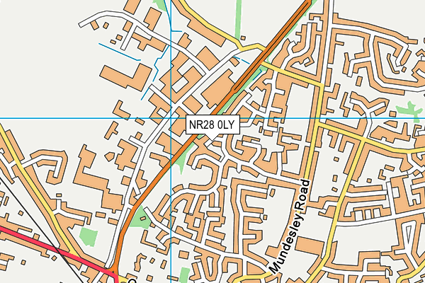 NR28 0LY map - OS VectorMap District (Ordnance Survey)
