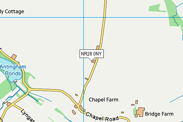 NR28 0NY map - OS VectorMap District (Ordnance Survey)