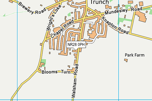 NR28 0PH map - OS VectorMap District (Ordnance Survey)