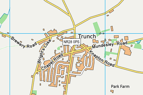 NR28 0PS map - OS VectorMap District (Ordnance Survey)