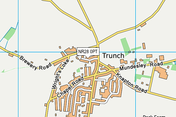 NR28 0PT map - OS VectorMap District (Ordnance Survey)