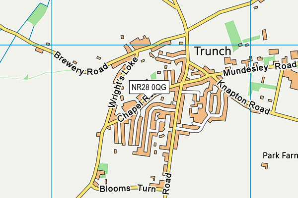 NR28 0QG map - OS VectorMap District (Ordnance Survey)