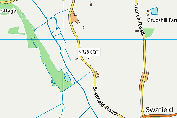 NR28 0QT map - OS VectorMap District (Ordnance Survey)