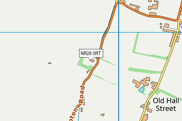 NR28 0RT map - OS VectorMap District (Ordnance Survey)