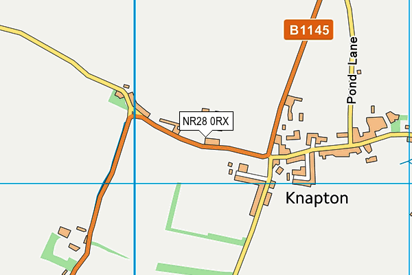 NR28 0RX map - OS VectorMap District (Ordnance Survey)
