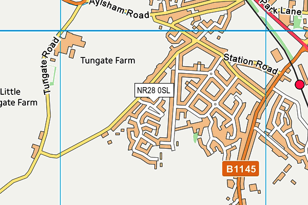 NR28 0SL map - OS VectorMap District (Ordnance Survey)