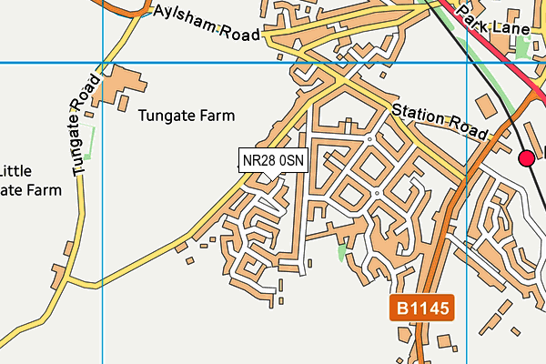 NR28 0SN map - OS VectorMap District (Ordnance Survey)