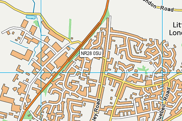 NR28 0SU map - OS VectorMap District (Ordnance Survey)