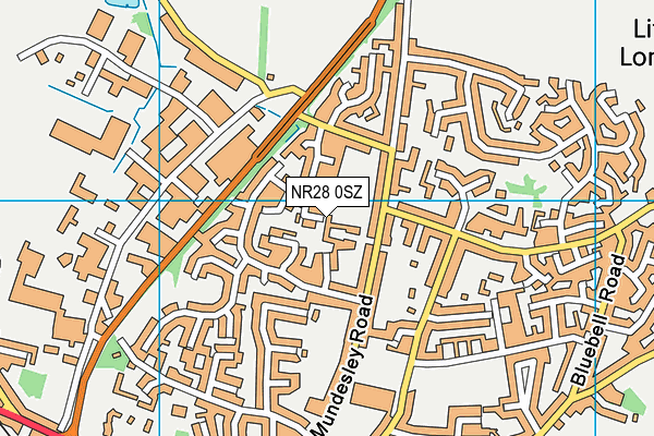 NR28 0SZ map - OS VectorMap District (Ordnance Survey)