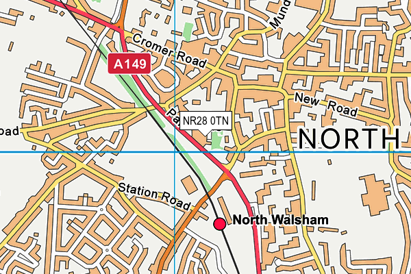 NR28 0TN map - OS VectorMap District (Ordnance Survey)