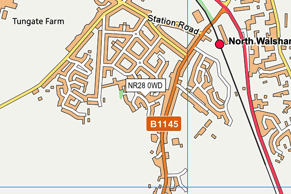 NR28 0WD map - OS VectorMap District (Ordnance Survey)