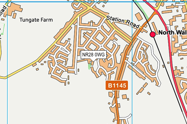 NR28 0WG map - OS VectorMap District (Ordnance Survey)