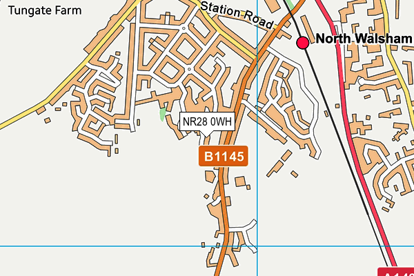 NR28 0WH map - OS VectorMap District (Ordnance Survey)