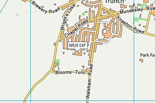 NR28 0XF map - OS VectorMap District (Ordnance Survey)