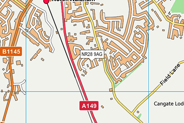 NR28 9AG map - OS VectorMap District (Ordnance Survey)