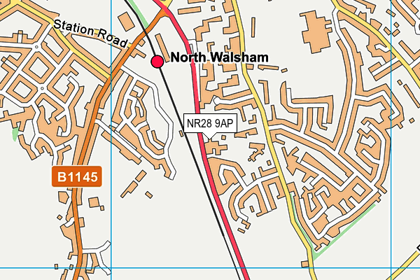 NR28 9AP map - OS VectorMap District (Ordnance Survey)
