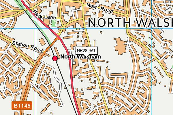 NR28 9AT map - OS VectorMap District (Ordnance Survey)