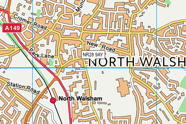NR28 9AY map - OS VectorMap District (Ordnance Survey)