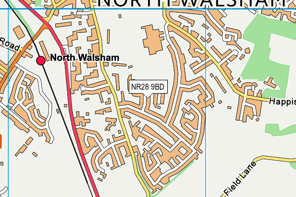 NR28 9BD map - OS VectorMap District (Ordnance Survey)