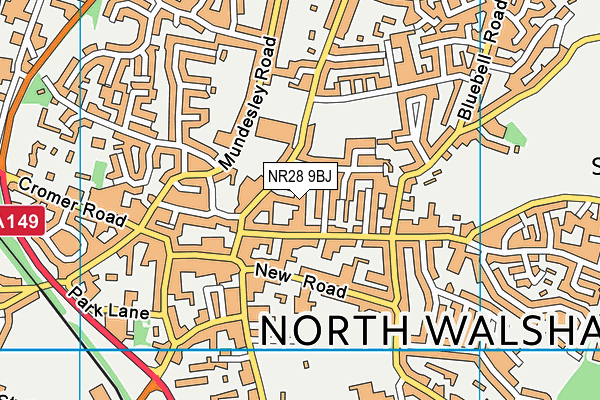 NR28 9BJ map - OS VectorMap District (Ordnance Survey)