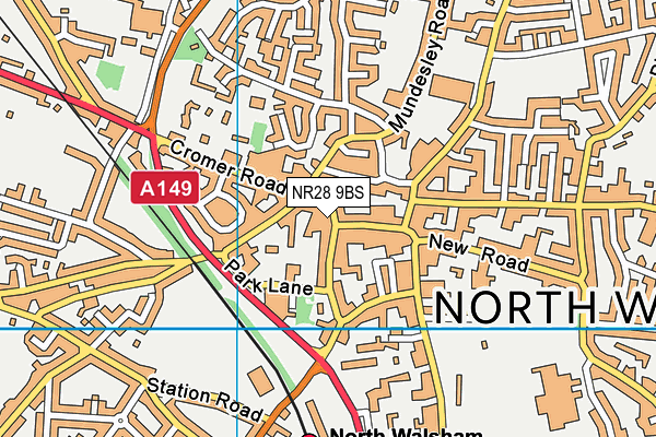 NR28 9BS map - OS VectorMap District (Ordnance Survey)