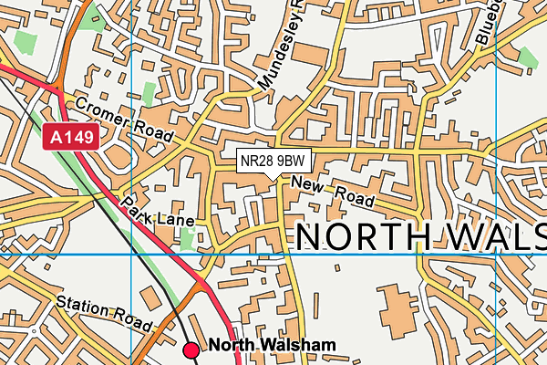 NR28 9BW map - OS VectorMap District (Ordnance Survey)