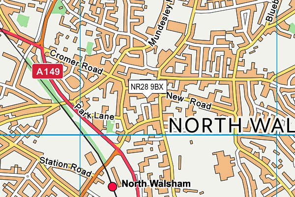 NR28 9BX map - OS VectorMap District (Ordnance Survey)