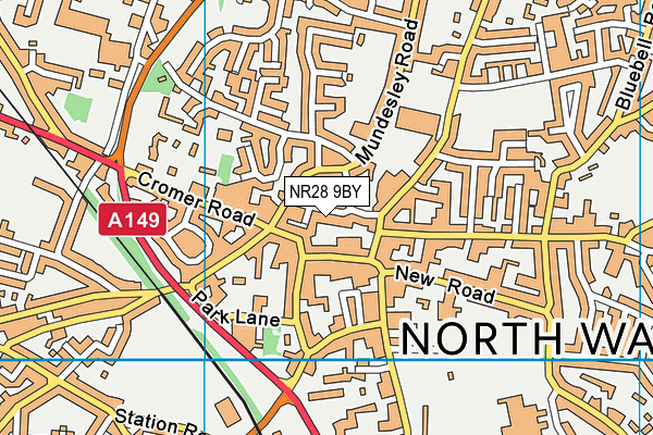 NR28 9BY map - OS VectorMap District (Ordnance Survey)