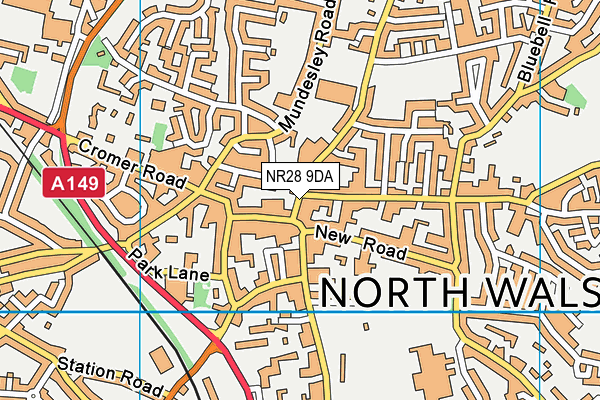 NR28 9DA map - OS VectorMap District (Ordnance Survey)