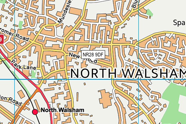 NR28 9DF map - OS VectorMap District (Ordnance Survey)