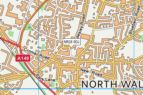 NR28 9DJ map - OS VectorMap District (Ordnance Survey)