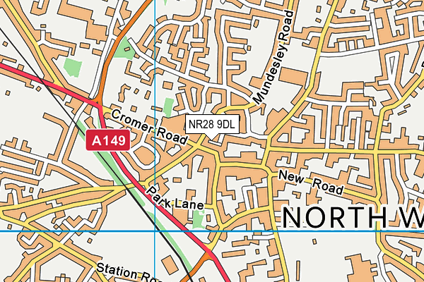 NR28 9DL map - OS VectorMap District (Ordnance Survey)