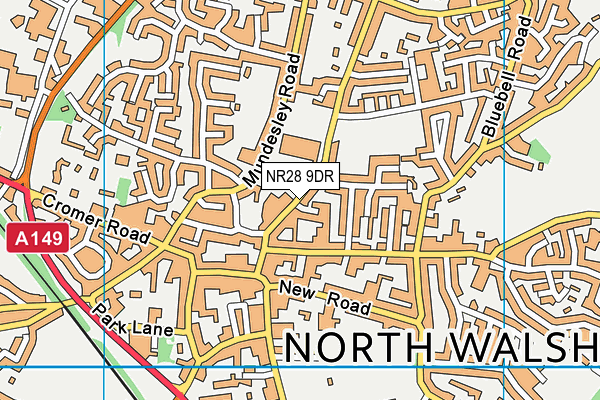 NR28 9DR map - OS VectorMap District (Ordnance Survey)