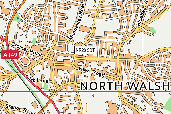 NR28 9DT map - OS VectorMap District (Ordnance Survey)