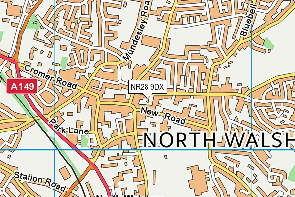 NR28 9DX map - OS VectorMap District (Ordnance Survey)