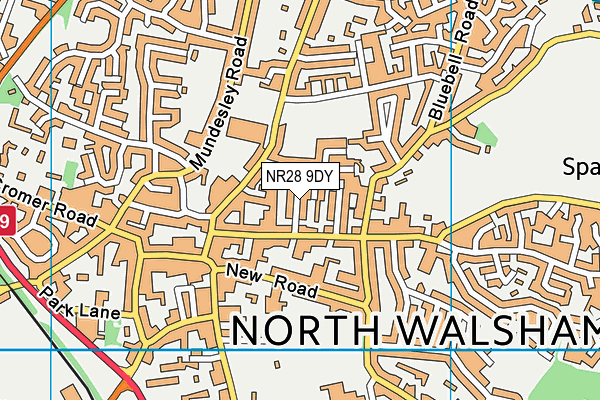 NR28 9DY map - OS VectorMap District (Ordnance Survey)