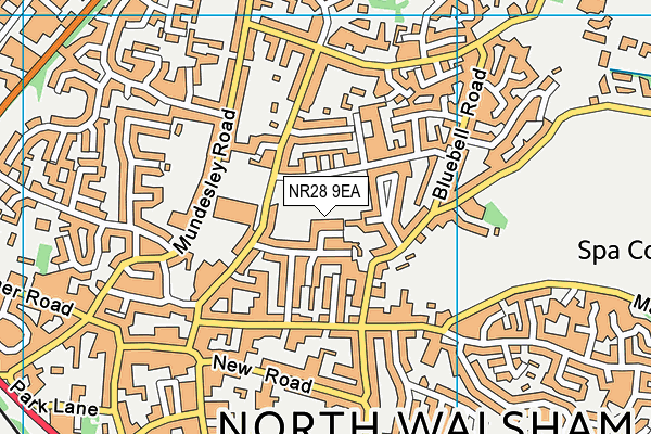 NR28 9EA map - OS VectorMap District (Ordnance Survey)
