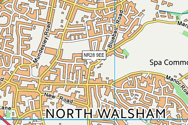 NR28 9EE map - OS VectorMap District (Ordnance Survey)