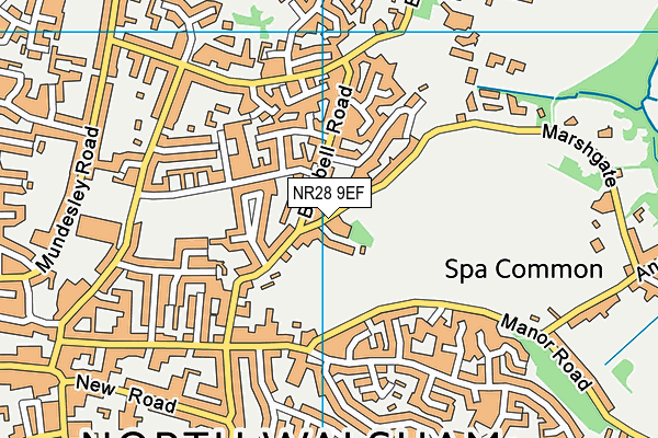 NR28 9EF map - OS VectorMap District (Ordnance Survey)