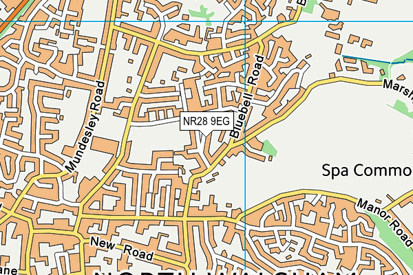 NR28 9EG map - OS VectorMap District (Ordnance Survey)