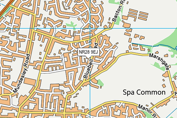 NR28 9EJ map - OS VectorMap District (Ordnance Survey)