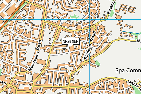 NR28 9EN map - OS VectorMap District (Ordnance Survey)