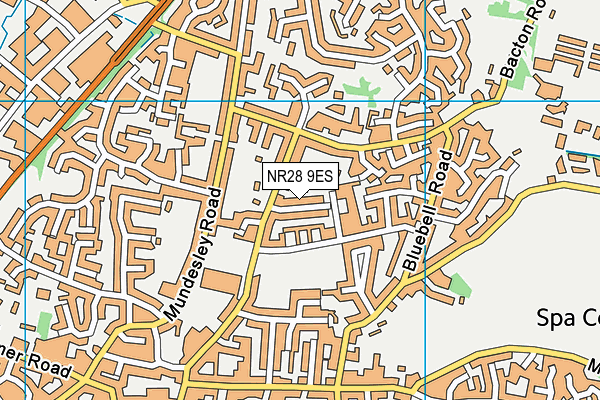 NR28 9ES map - OS VectorMap District (Ordnance Survey)