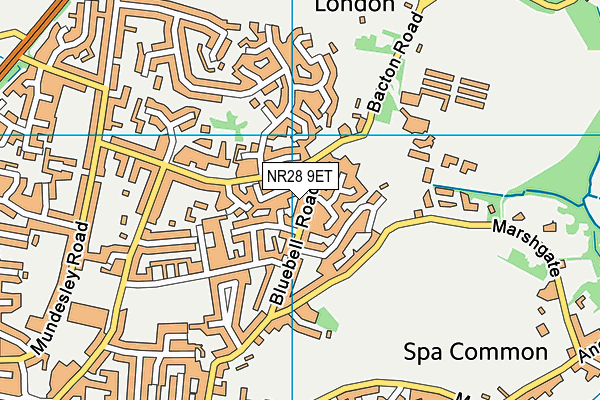 NR28 9ET map - OS VectorMap District (Ordnance Survey)