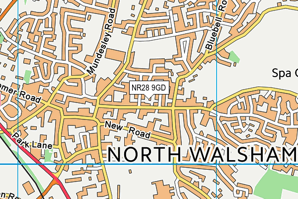NR28 9GD map - OS VectorMap District (Ordnance Survey)