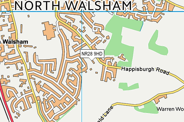 NR28 9HD map - OS VectorMap District (Ordnance Survey)