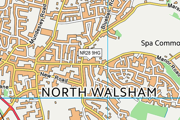 NR28 9HG map - OS VectorMap District (Ordnance Survey)