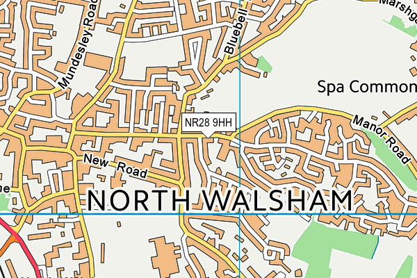 NR28 9HH map - OS VectorMap District (Ordnance Survey)