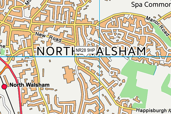 NR28 9HP map - OS VectorMap District (Ordnance Survey)