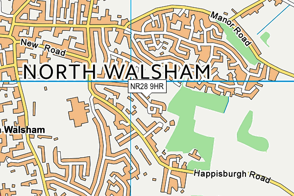 NR28 9HR map - OS VectorMap District (Ordnance Survey)